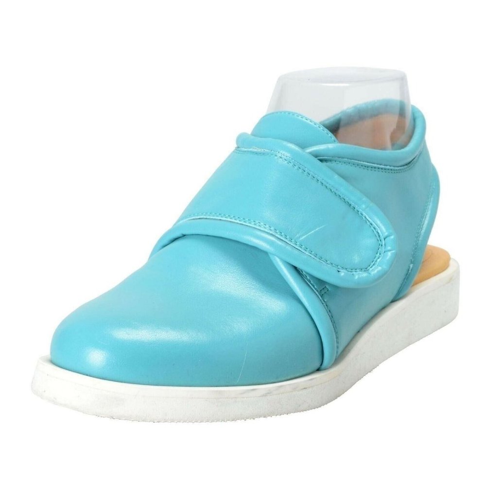 Maison Margiela MM6 Women's Aqua Leather Sandals